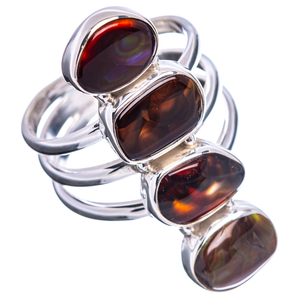 Premium Mexican Fire Opal Ring Size 9.75 (.925 Sterling Silver)