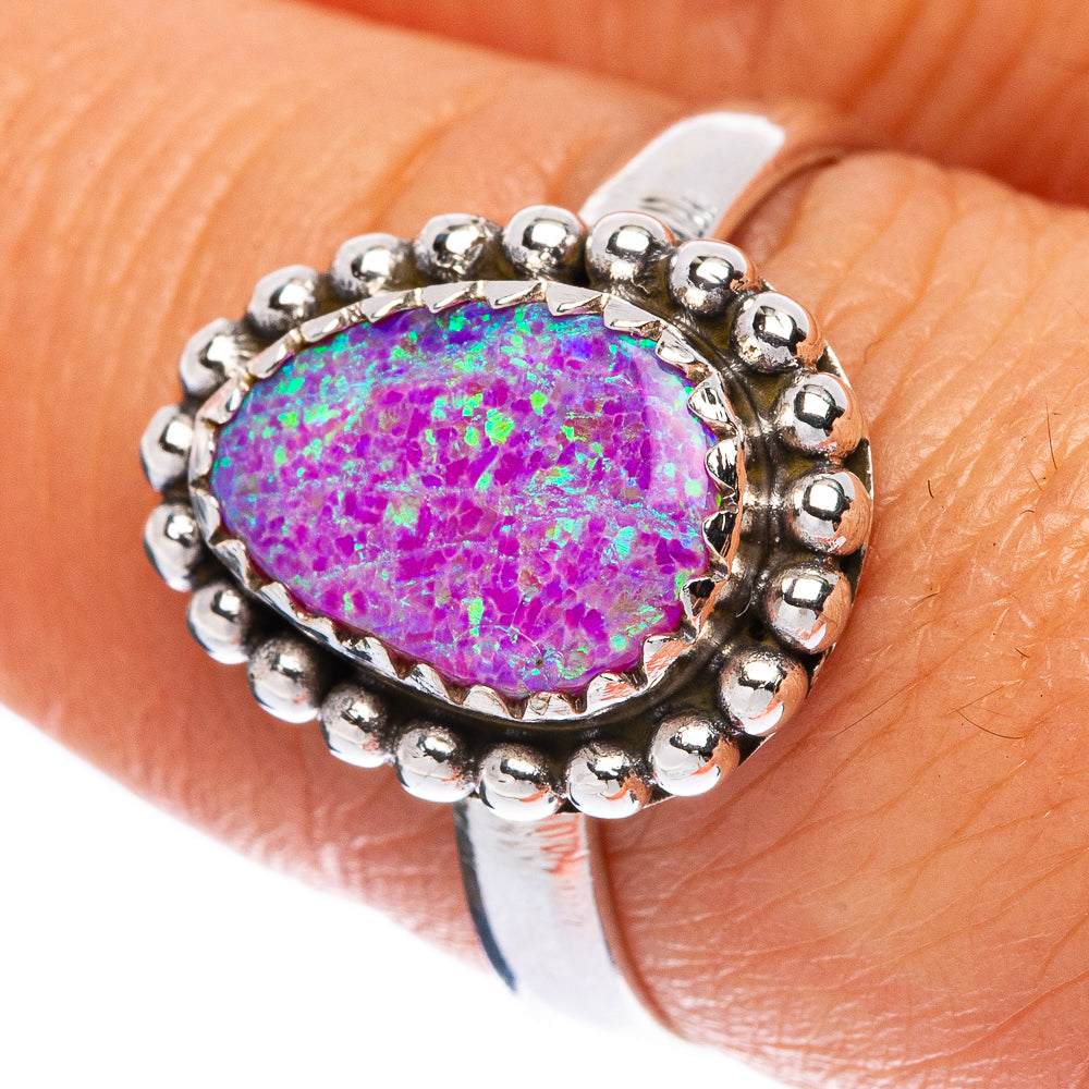 Synthetic Opal Ring Size 7.75 (925 Sterling Silver) R146231