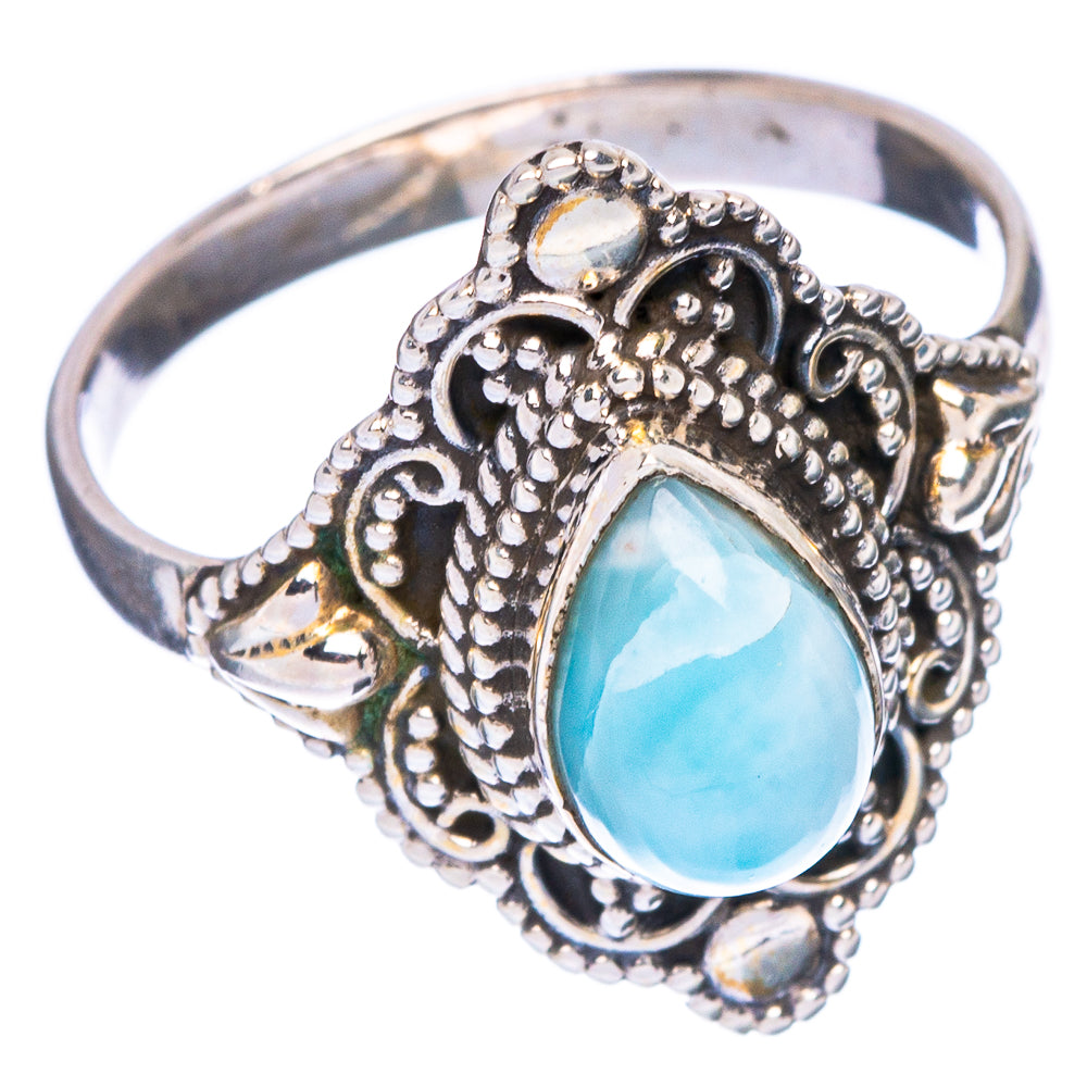 Larimar Dainty Ring Size 6.75 (925 Sterling Silver) R146851