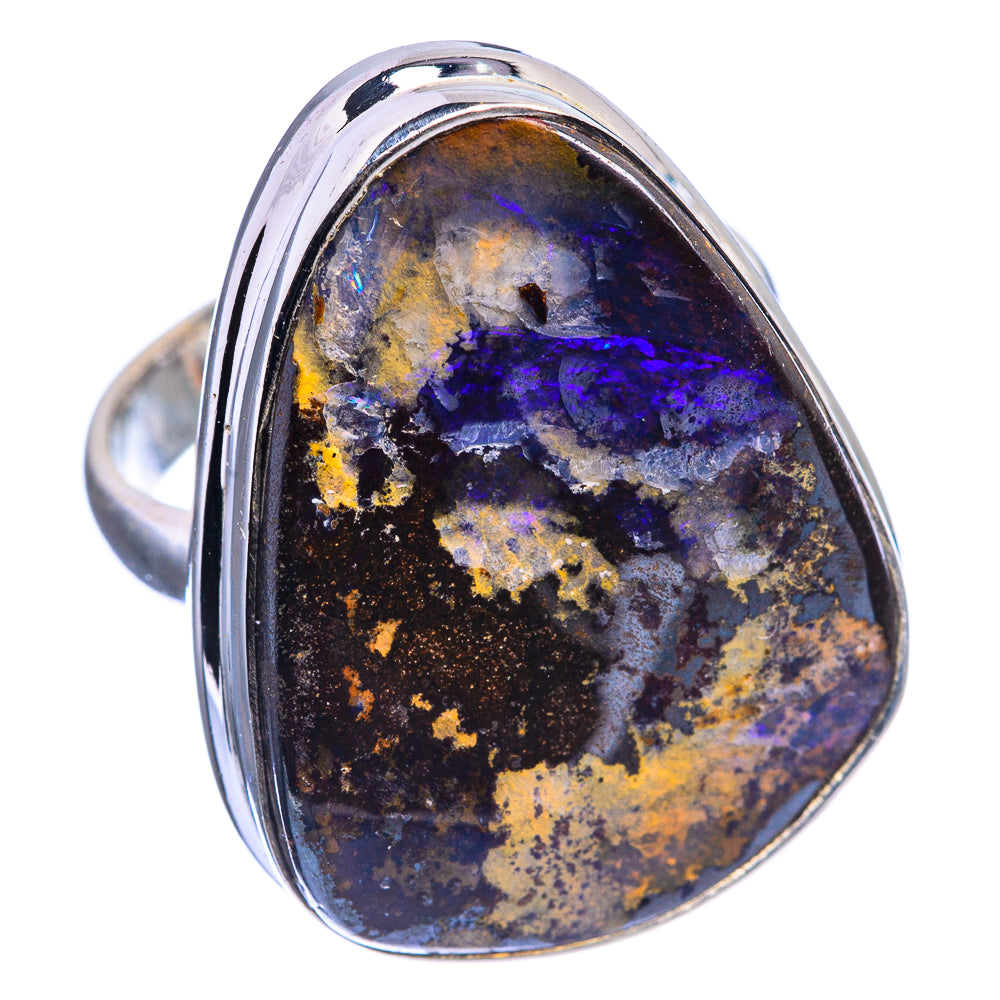 Boulder Opal Ring Size 6.5 (925 Sterling Silver) R142399