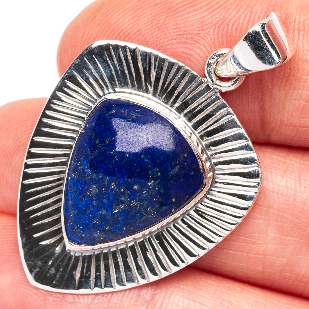 Premium Lapis Lazuli Pendant 1 1/2" (925 Sterling Silver) P44690