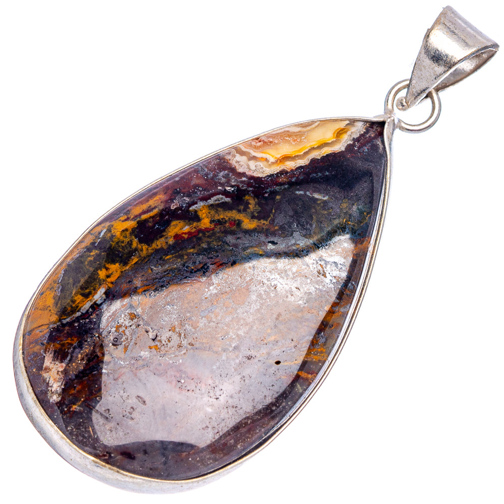 Unknown Agate Pendant 2 1/8" (Silver Plated)