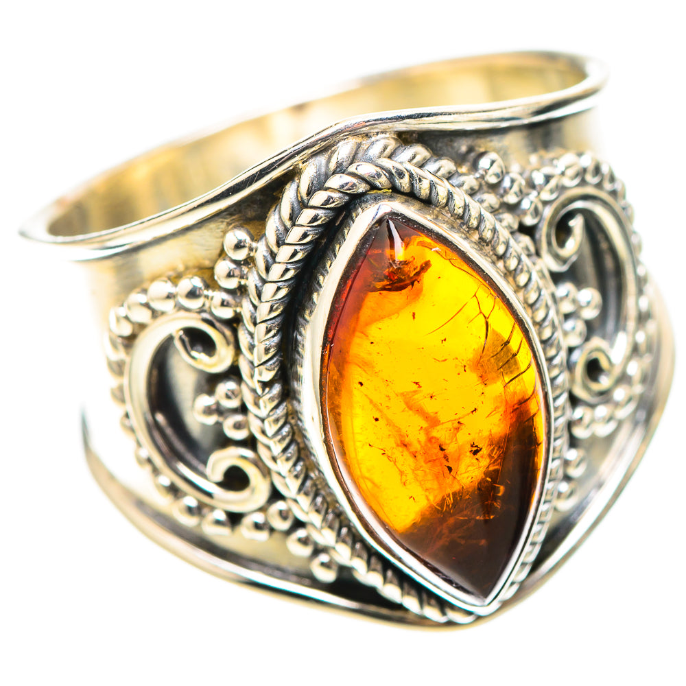Baltic Amber Ring Size 8.25 (925 Sterling Silver) RING139020