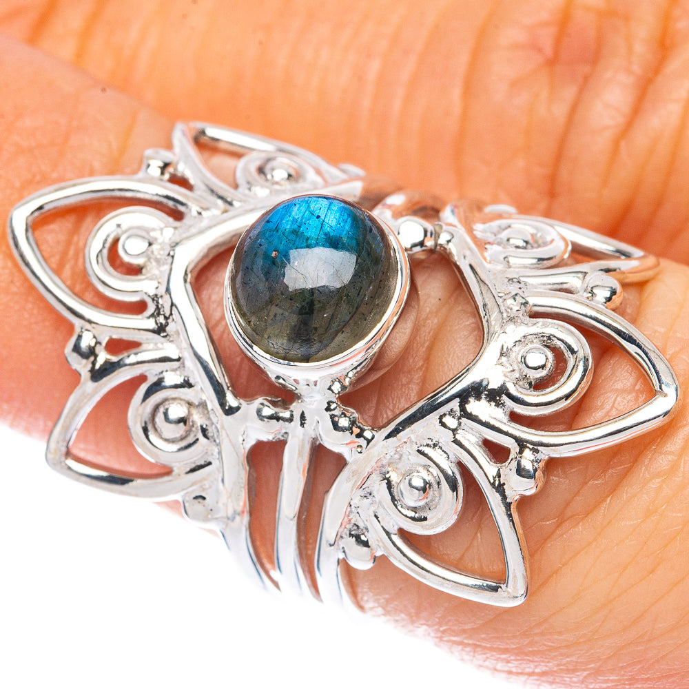 Premium Labradorite Ring Size 5.75 (925 Sterling Silver) R2629