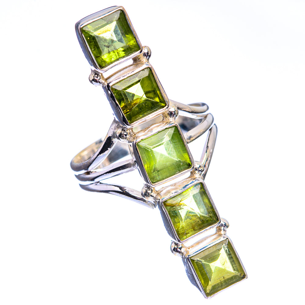 Large Peridot Ring Size 8.25 (925 Sterling Silver) R142364