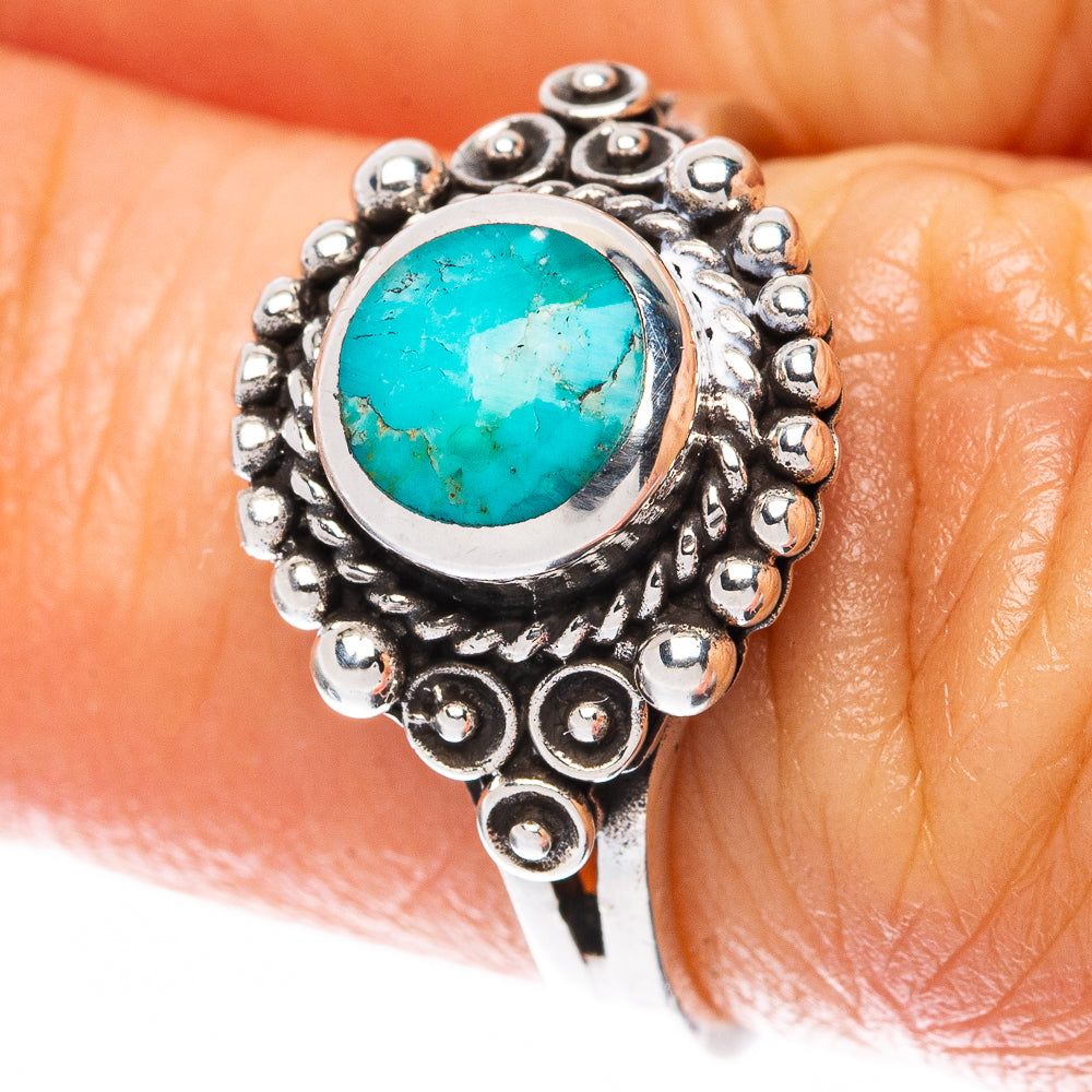 Rare Arizona Turquoise Ring Size 5.75 (925 Sterling Silver) R3138