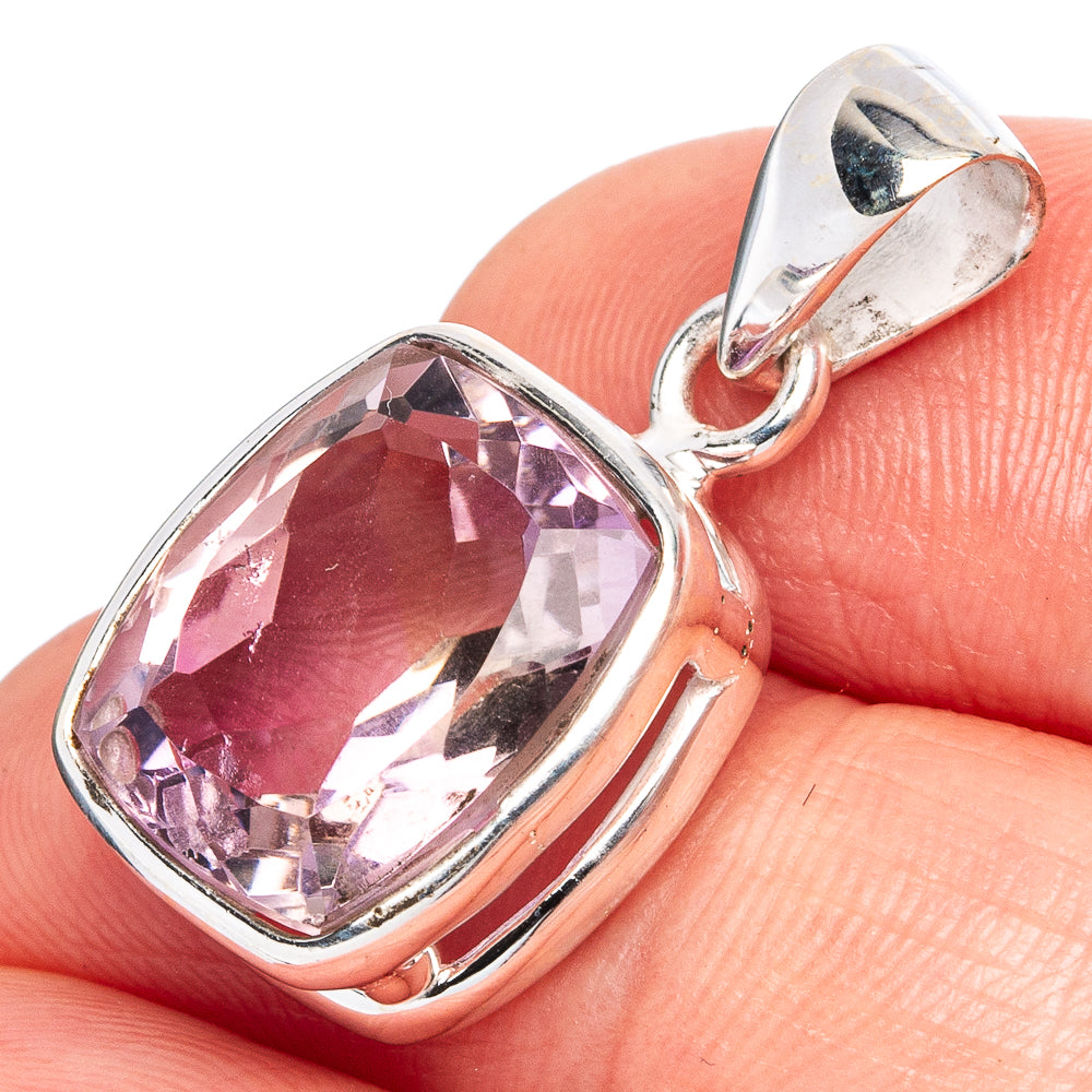 Rare Faceted Ametrine Pendants 1" (925 Sterling Silver) P43273