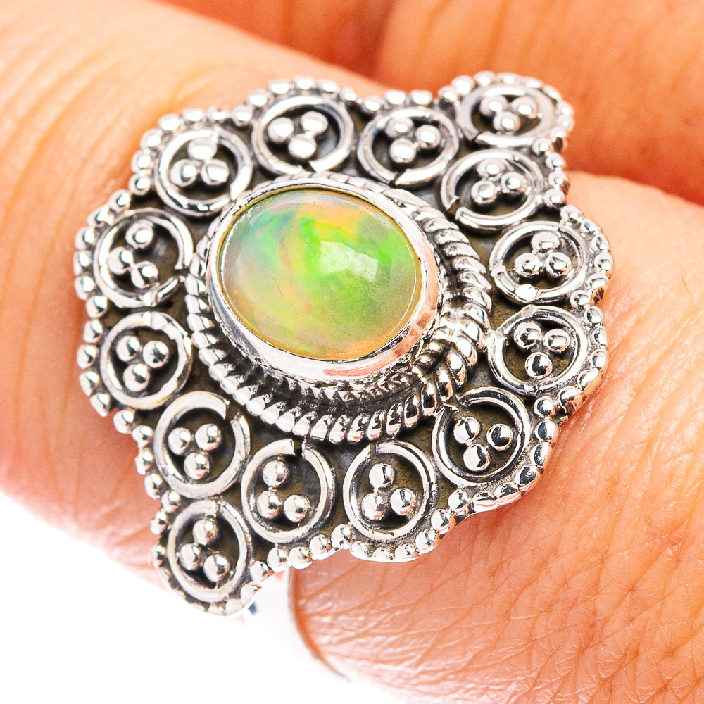 Rare Ethiopian Opal Ring Size 7.75 (.925 Sterling Silver)