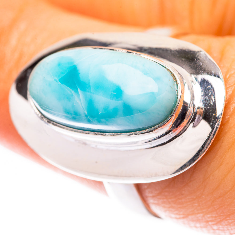 Larimar Ring Size 7 (925 Sterling Silver) R140610