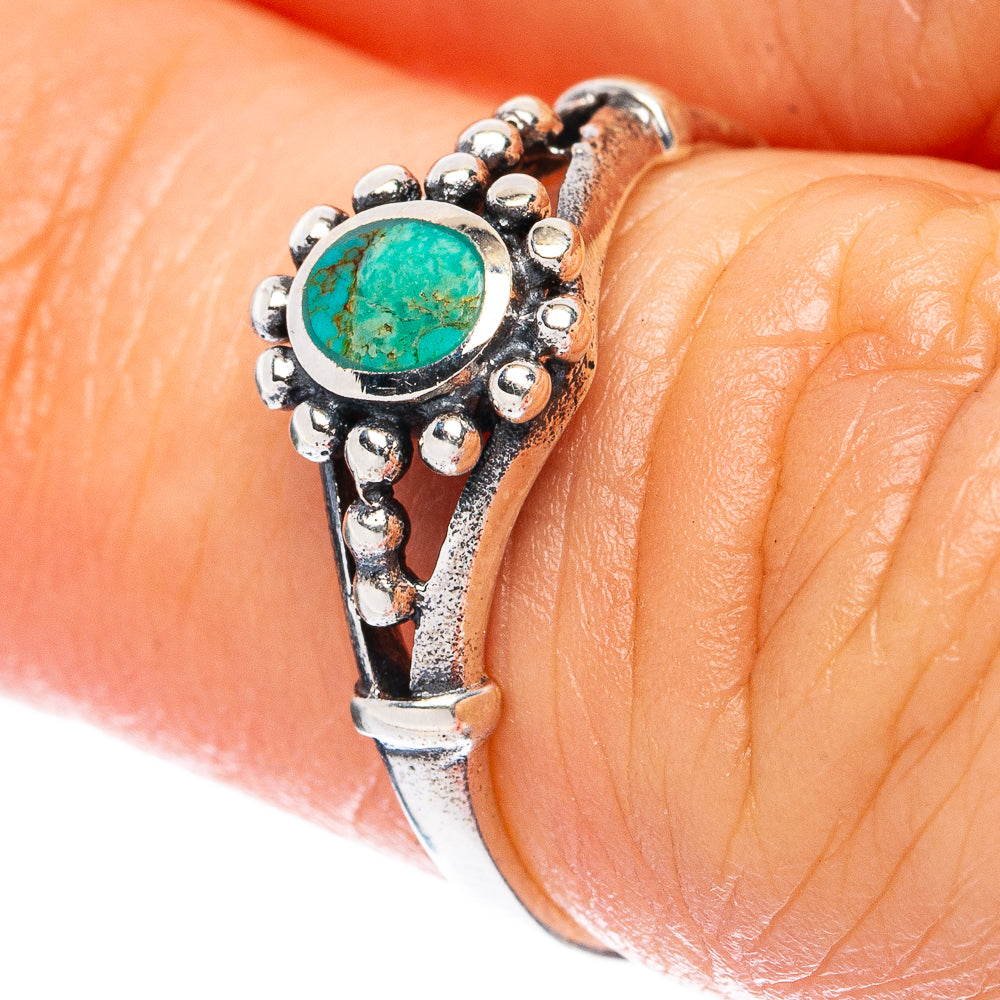 Rare Arizona Turquoise Ring Size 5.75 (925 Sterling Silver) R3353