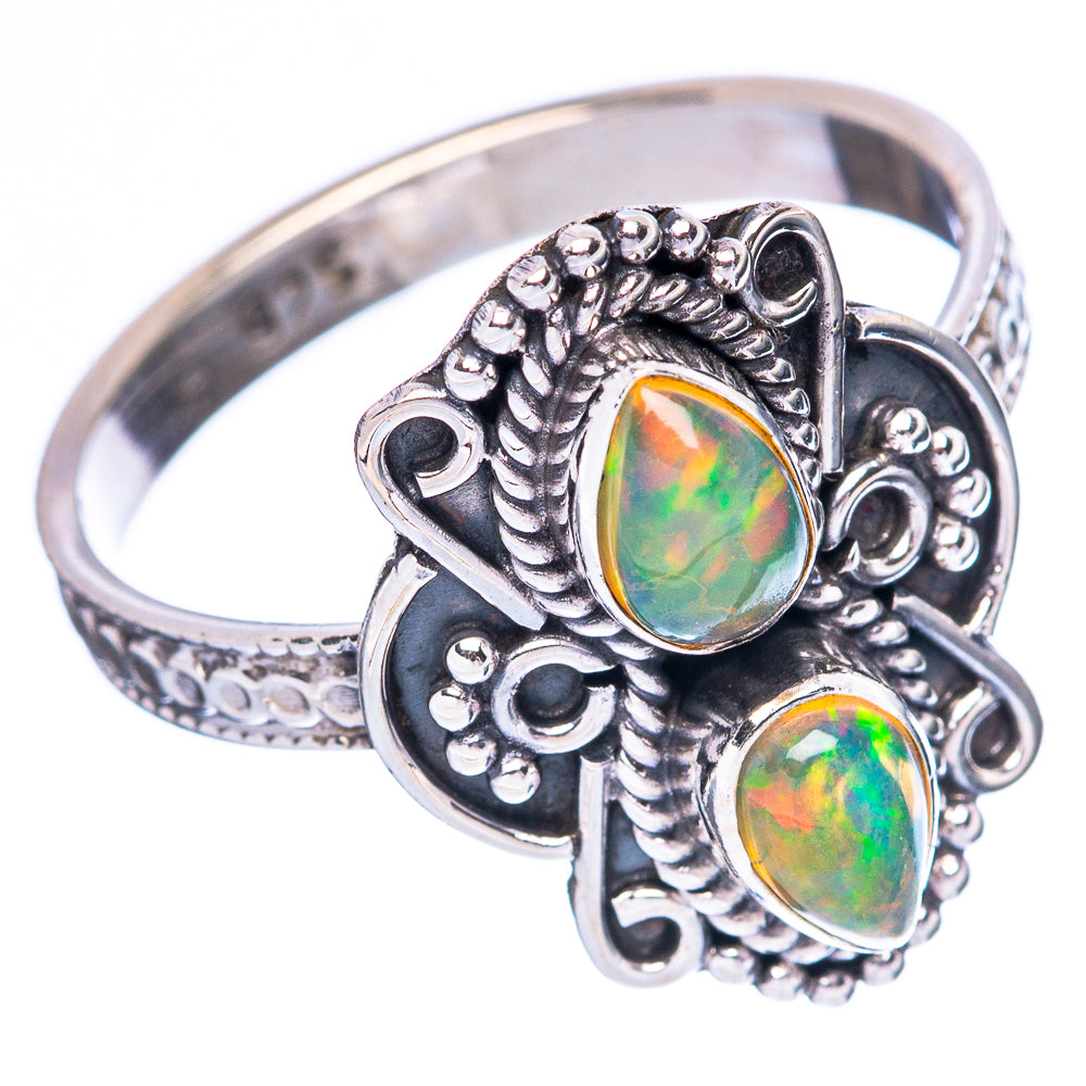 Rare Ethiopian Opal 925 Sterling Silver Ring Size 8.25 (925 Sterling Silver) R3879