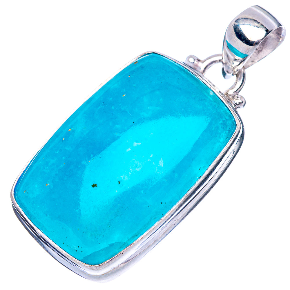 Rare Smithsonite 925 Sterling Silver Pendant 1 3/8" (925 Sterling Silver) P42602