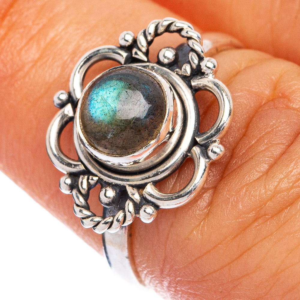 Labradorite Dainty Ring Size 6 (925 Sterling Silver) R145491