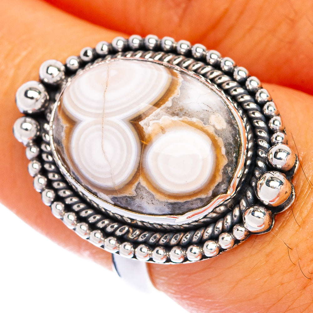 Ocean Jasper Ring Size 6.75 (925 Sterling Silver) R144479