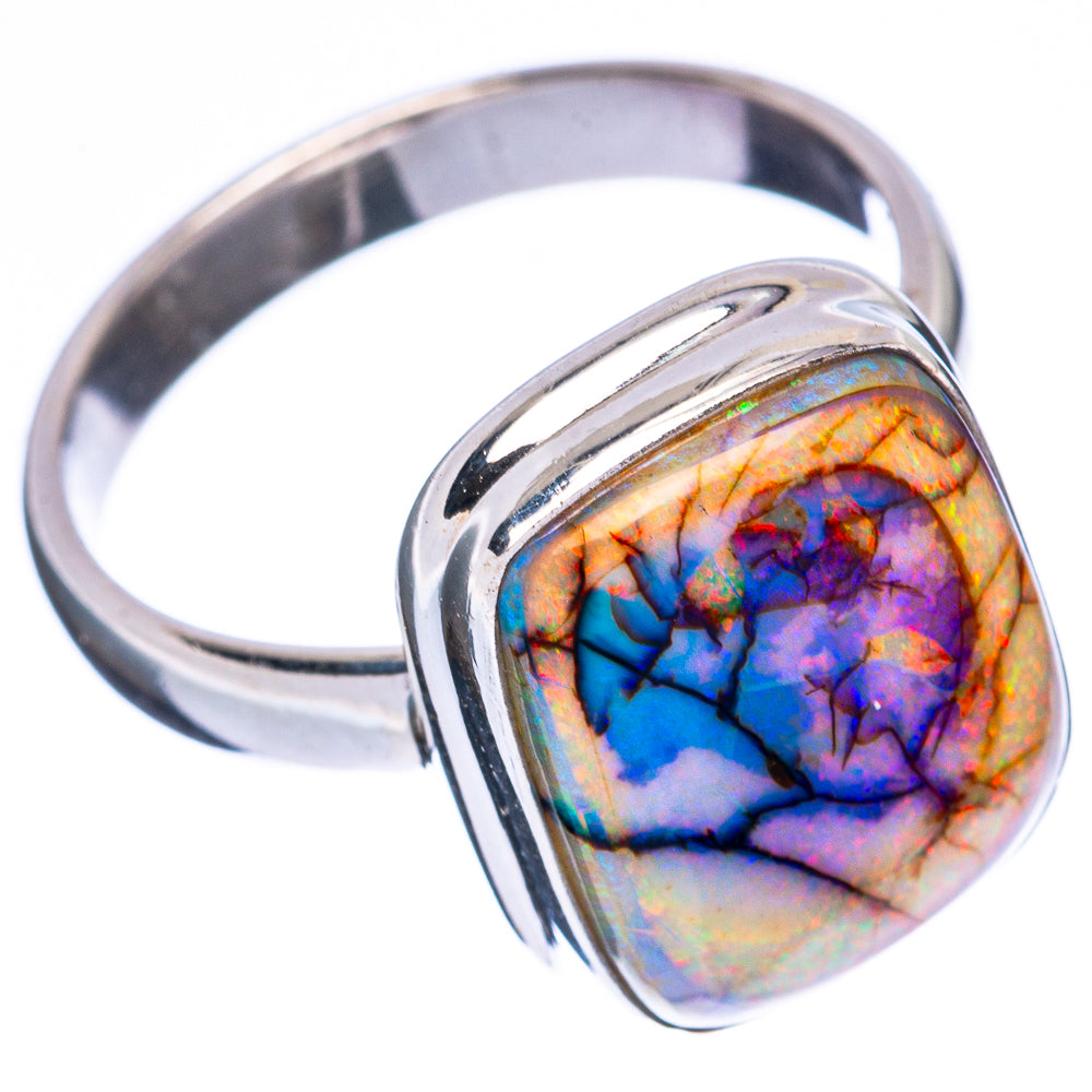Rare Sterling Opal Ring Size 8.25 (925 Sterling Silver) R3283