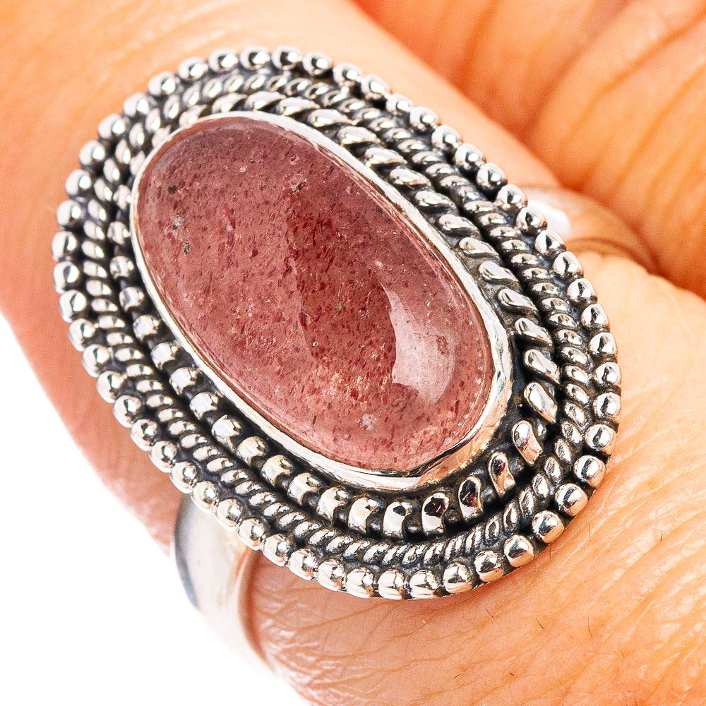 Sunstone Ring Size 7.5 (.925 Sterling Silver)