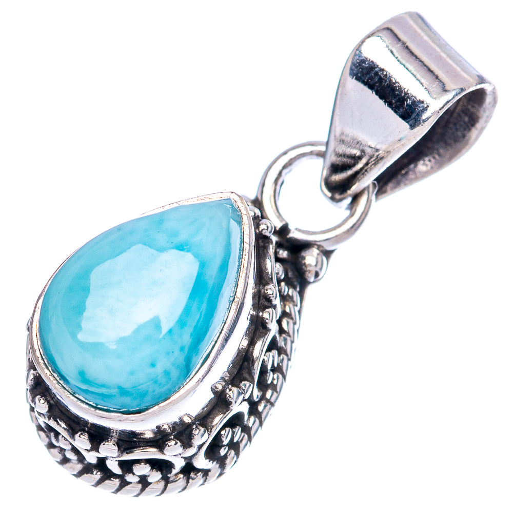 Larimar Pendants 7/8" (925 Sterling Silver) P42306