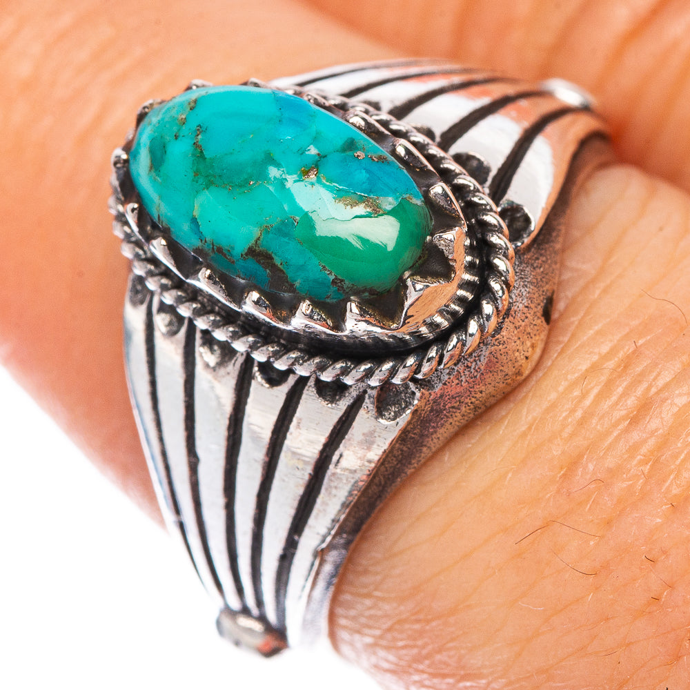 Rare Arizona Turquoise Ring Size 7.25 (925 Sterling Silver) R1563