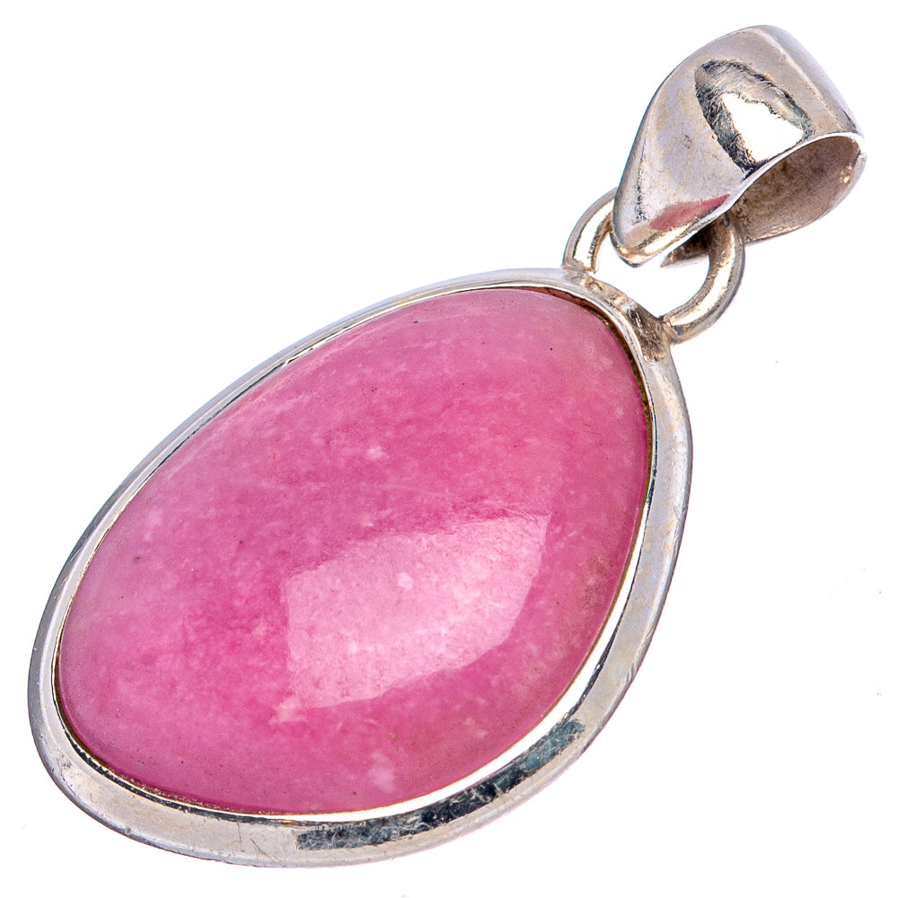 Rhodonite Pendant 1 1/4" (.925 Sterling Silver)