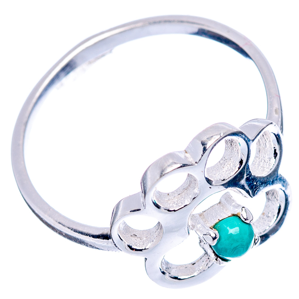 Turquoise Paw Dainty Ring Size 6.75 (.925 Sterling Silver)