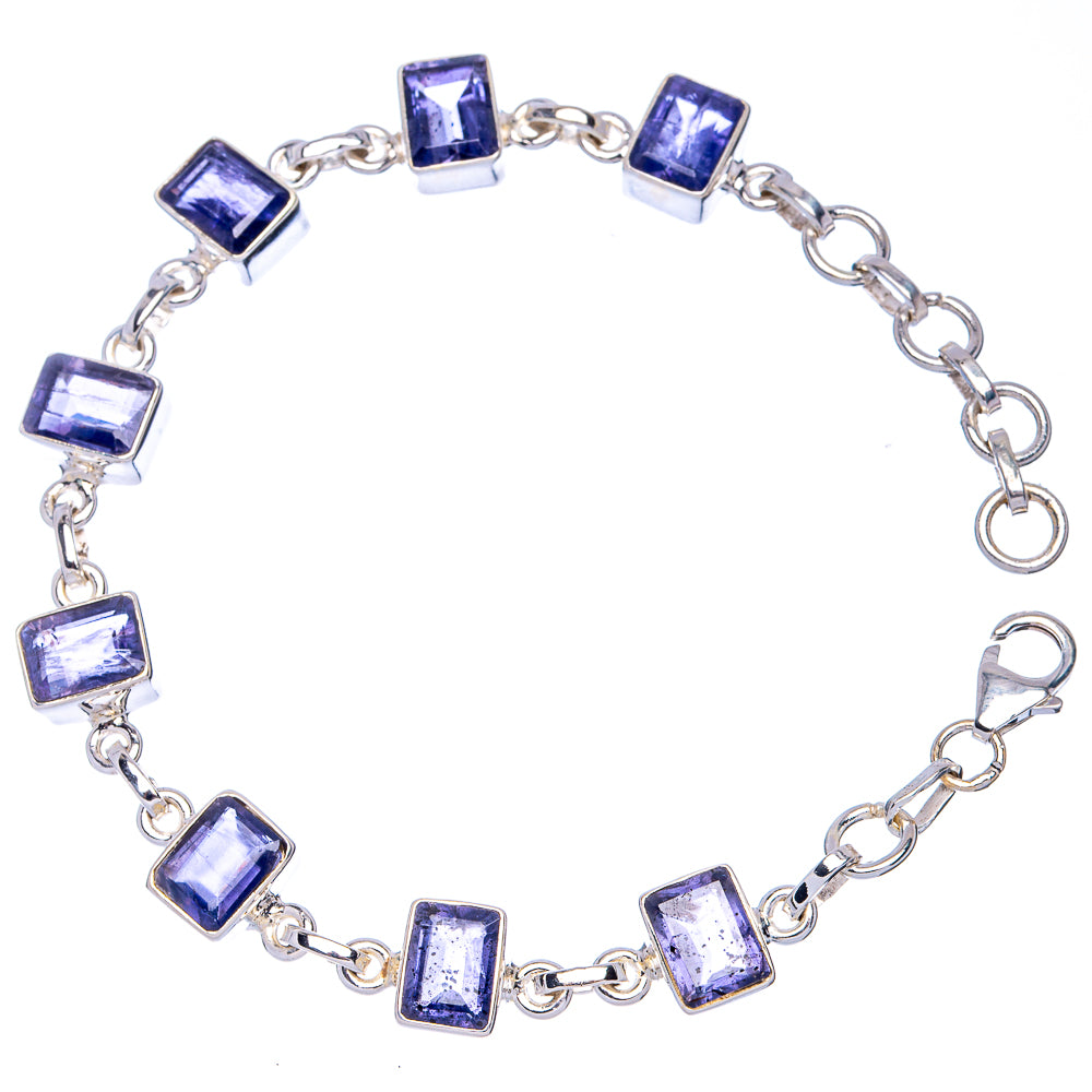 Tanzanite 925 Sterling Silver Bracelet 6 7/8 To 8" Ana Co B90354