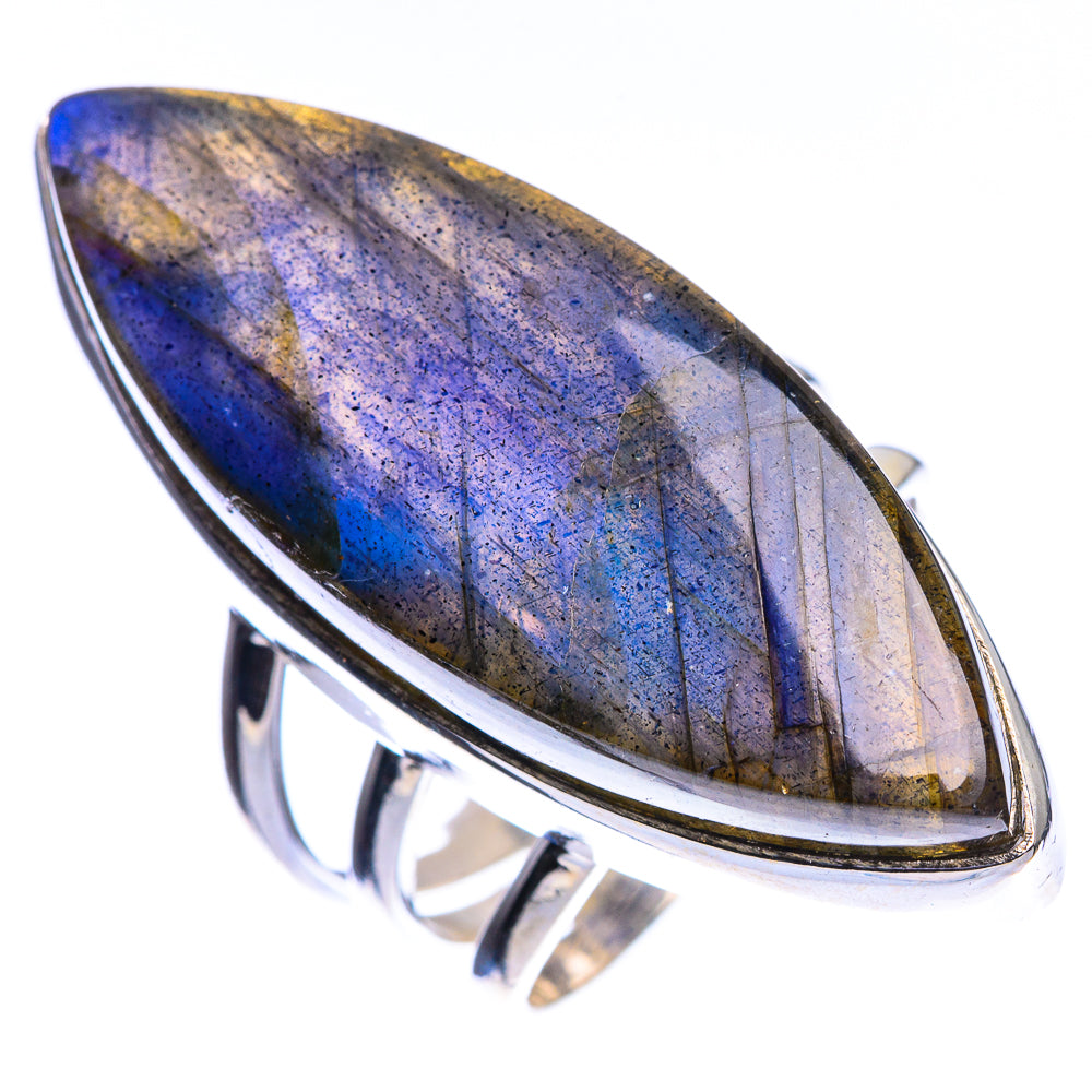 Large Labradorite Ring Size 7 (925 Sterling Silver) R144195