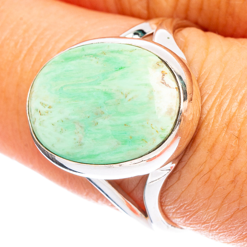 Variscite Ring Size 8.25 (925 Sterling Silver) R6815