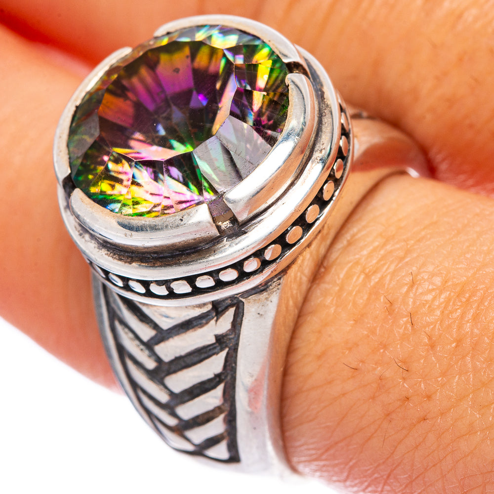 Mystic Topaz Ring Size 8 (925 Sterling Silver) R146012