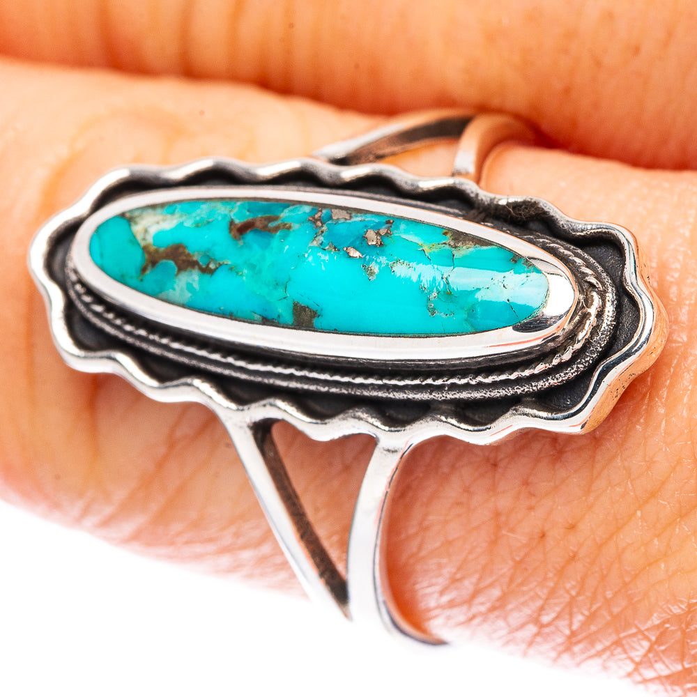 Rare Arizona Turquoise Ring Size 9.5 (925 Sterling Silver) R3092