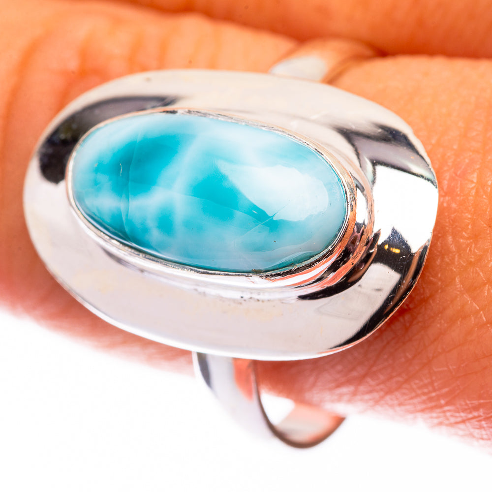 Larimar 925 Sterling Silver Ring Size 10.75 (925 Sterling Silver) RING140343