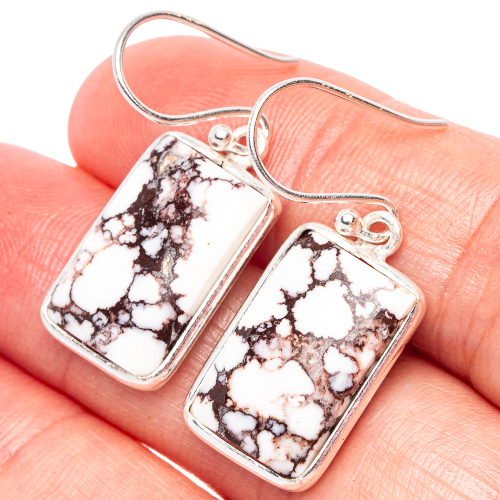 Wild Horse Jasper Earrings 1 1/4" (925 Sterling Silver) E2426