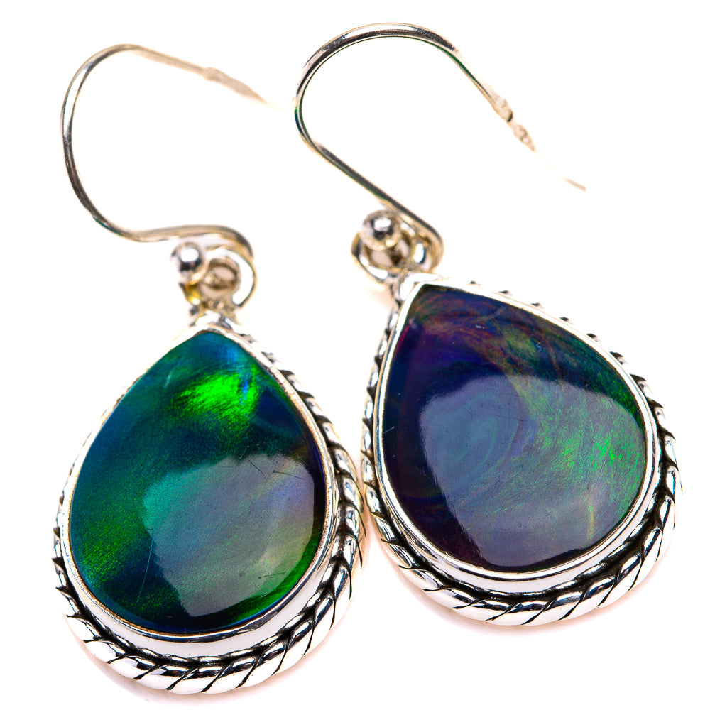 Aura Opal Earrings 1 3/8" (925 Sterling Silver) EARR432149