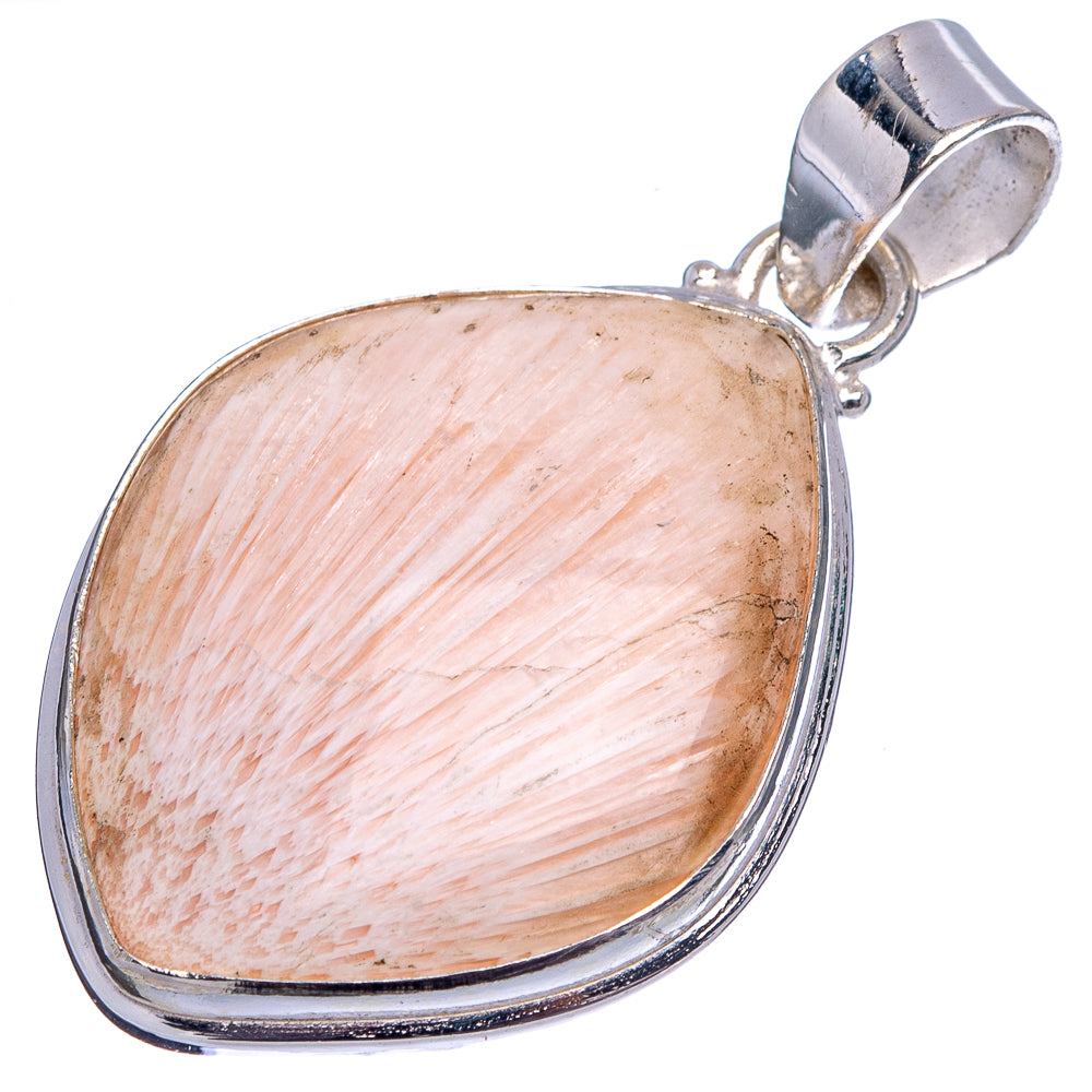 Scolecite Pendant 1 5/8" (.925 Sterling Silver)