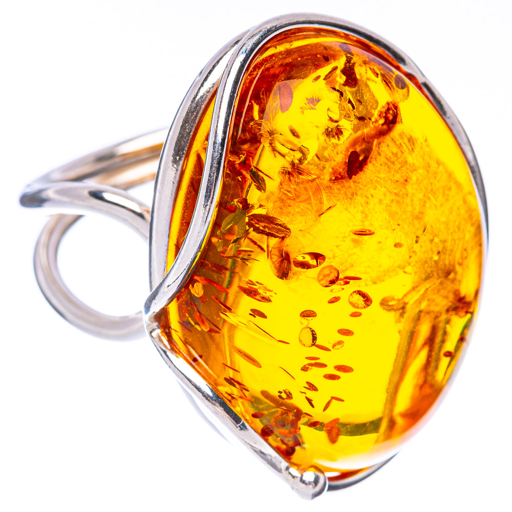 Baltic Amber Ring Size 9.25 (925 Sterling Silver) R1907