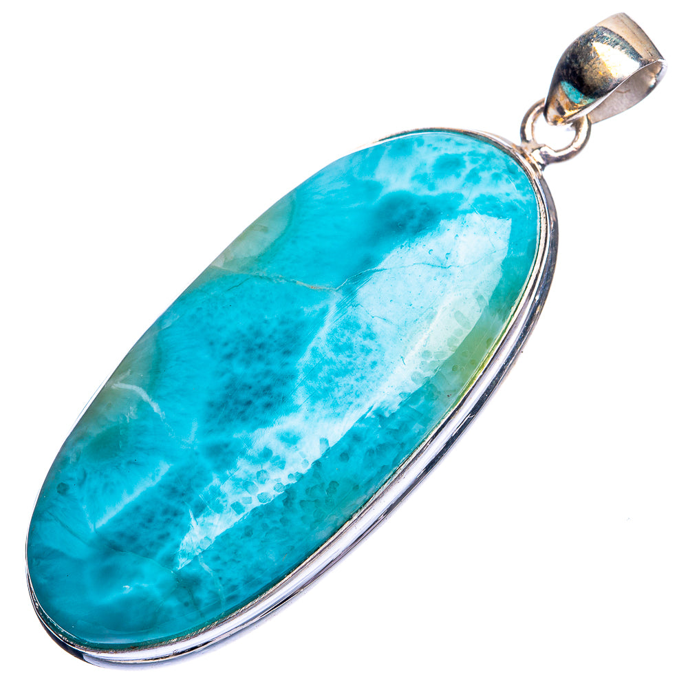 Larimar Pendant 2 1/8" (925 Sterling Silver) P39147
