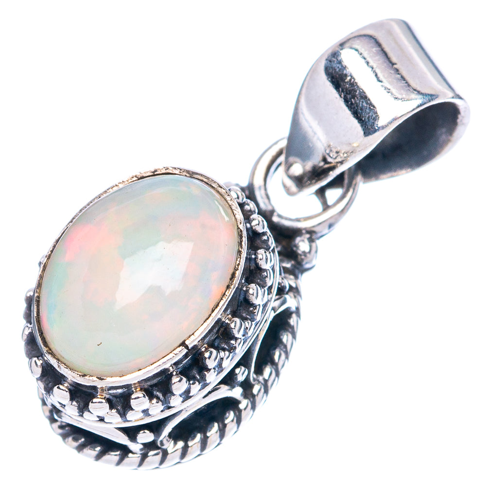 Rare  Ethiopian Opal Pendants 7/8" (925 Sterling Silver) P42353