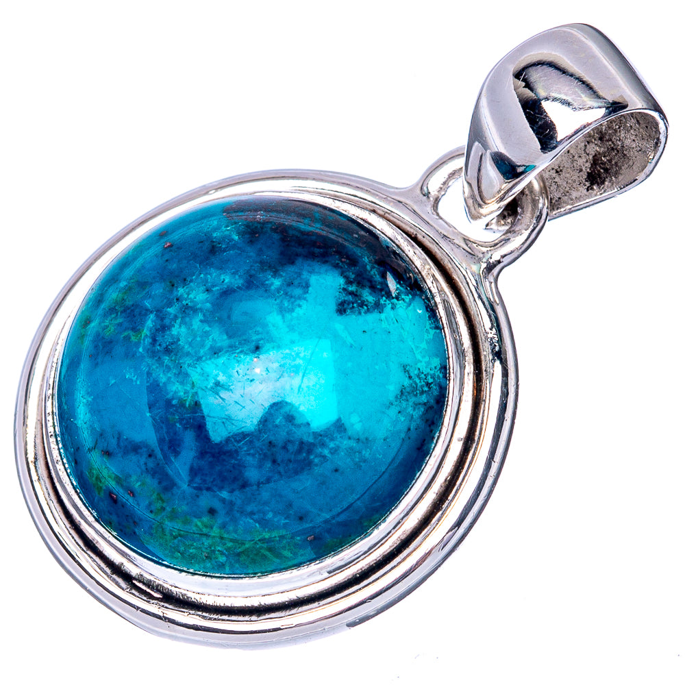 Rare Apatite Pendant 1 1/4" (925 Sterling Silver) P40943