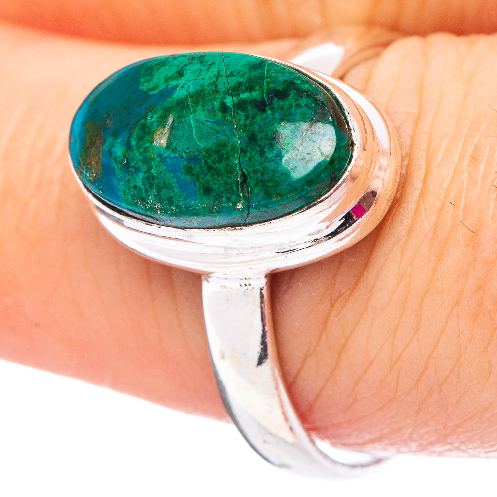 Chrysocolla Ring Size 8.75 (.925 Sterling Silver)