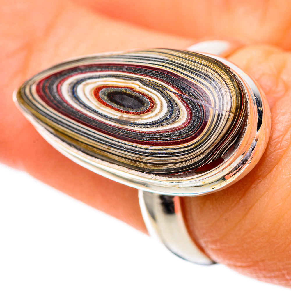 Fordite Ring Size 6.75 (925 Sterling Silver) RING139763