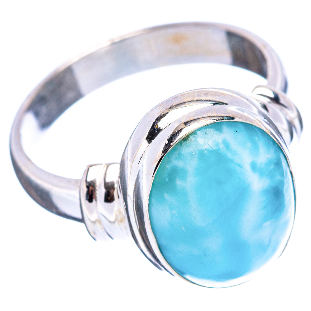 Rare Larimar Ring Size 5.75 (.925 Sterling Silver)