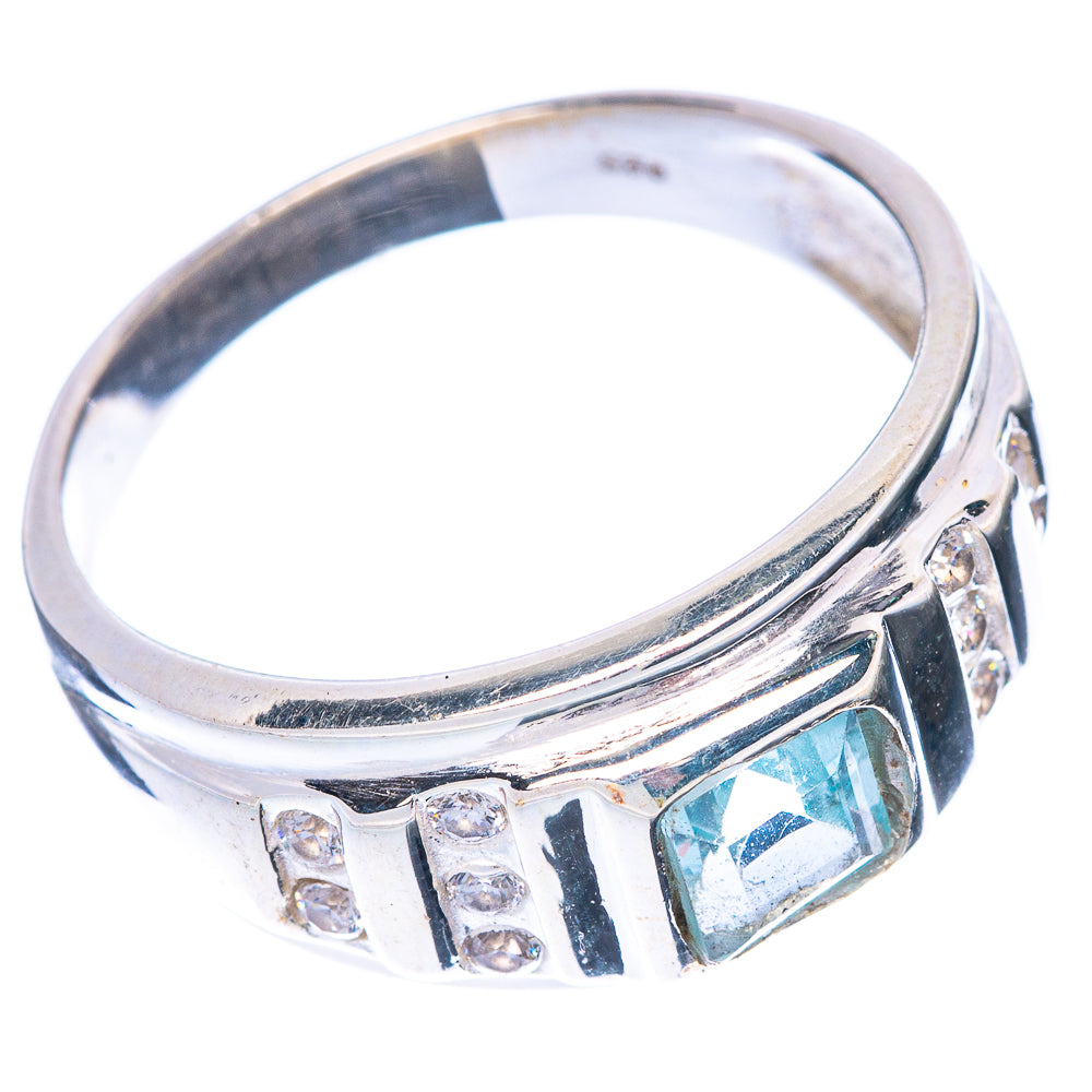 Blue Topaz Ring Size 9.75 (925 Sterling Silver) R1520