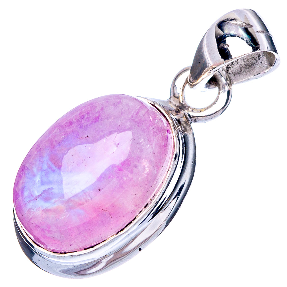 Pink Moonstone Pendant 1" (925 Sterling Silver) P42417