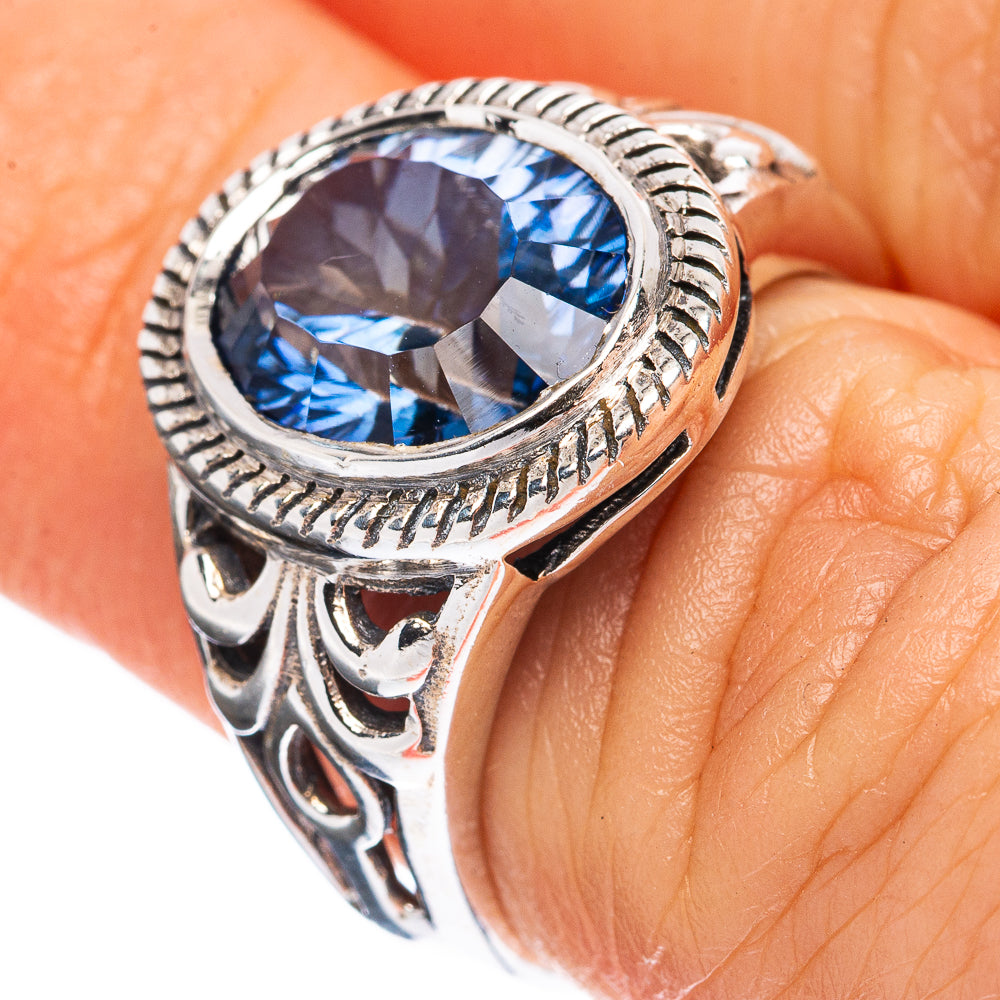 Blue Mystic Topaz Ring Size 6 (925 Sterling Silver) R3206
