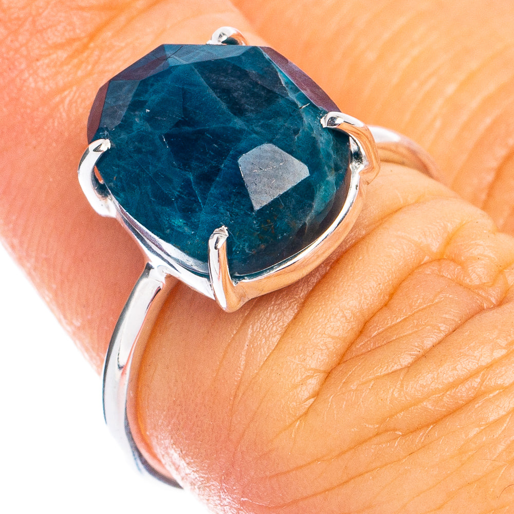 Rare Apatite Ring Size 5.75 (925 Sterling Silver) R8415