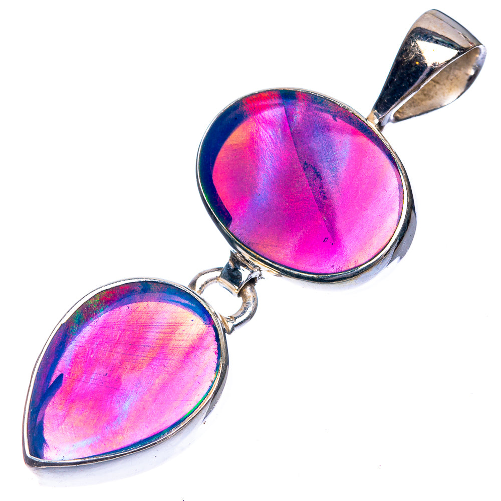 Aura Opal Pendant 1 3/4" (925 Sterling Silver) P39375