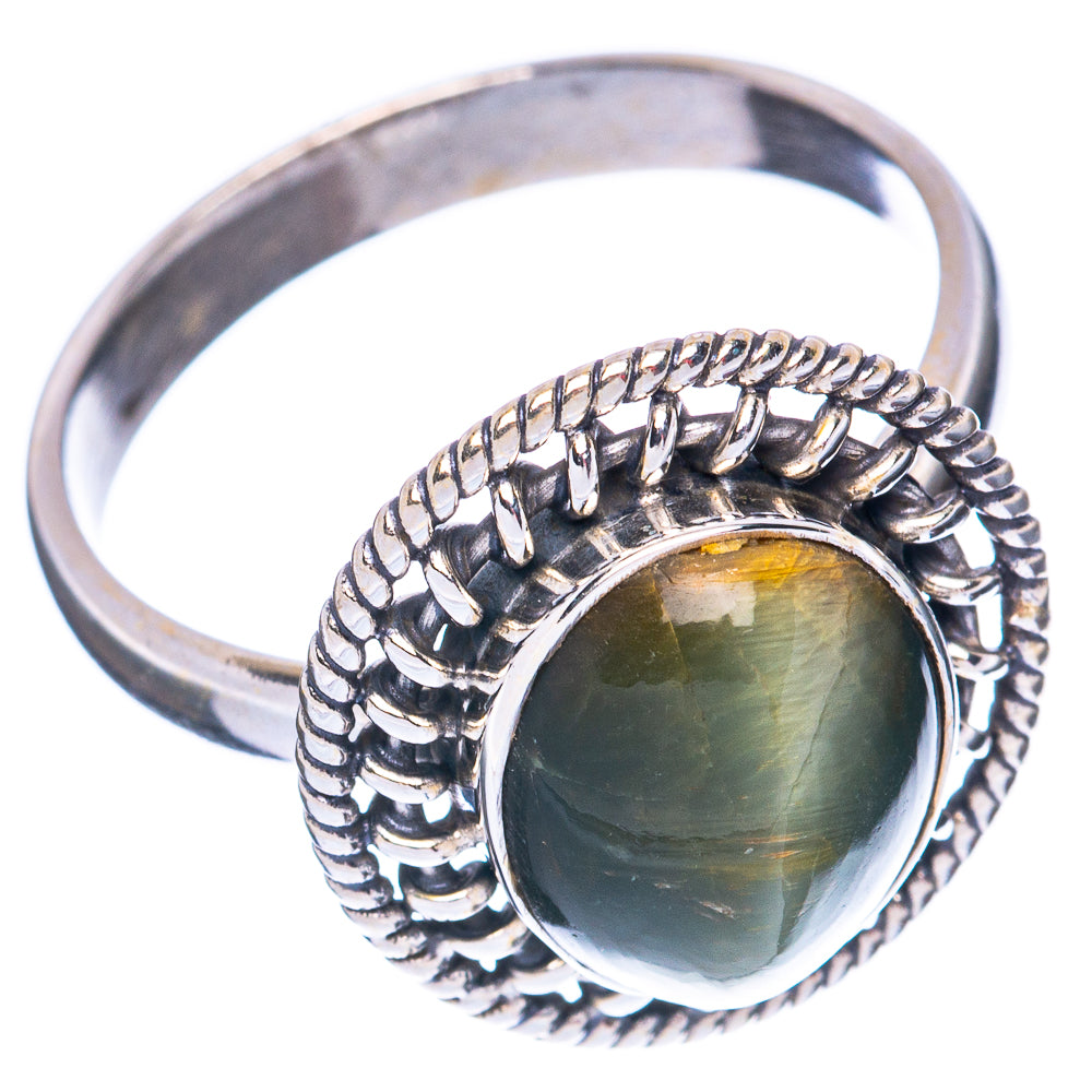 Cats Eye Jasper Ring Size 9.75 (925 Sterling Silver) R2852