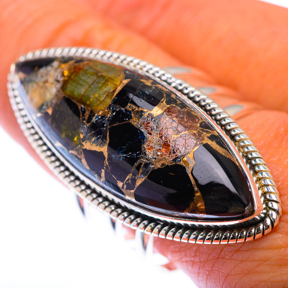 Large Mohave Black Onyx Ring Size 10 (925 Sterling Silver) RING140064