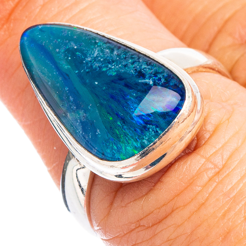 Rare Triplet Opal Ring Size 6.75 (.925 Sterling Silver)