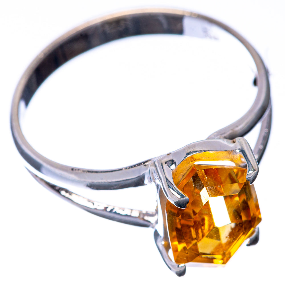 Faceted Citrine Ring Size 9 (925 Sterling Silver) R145122
