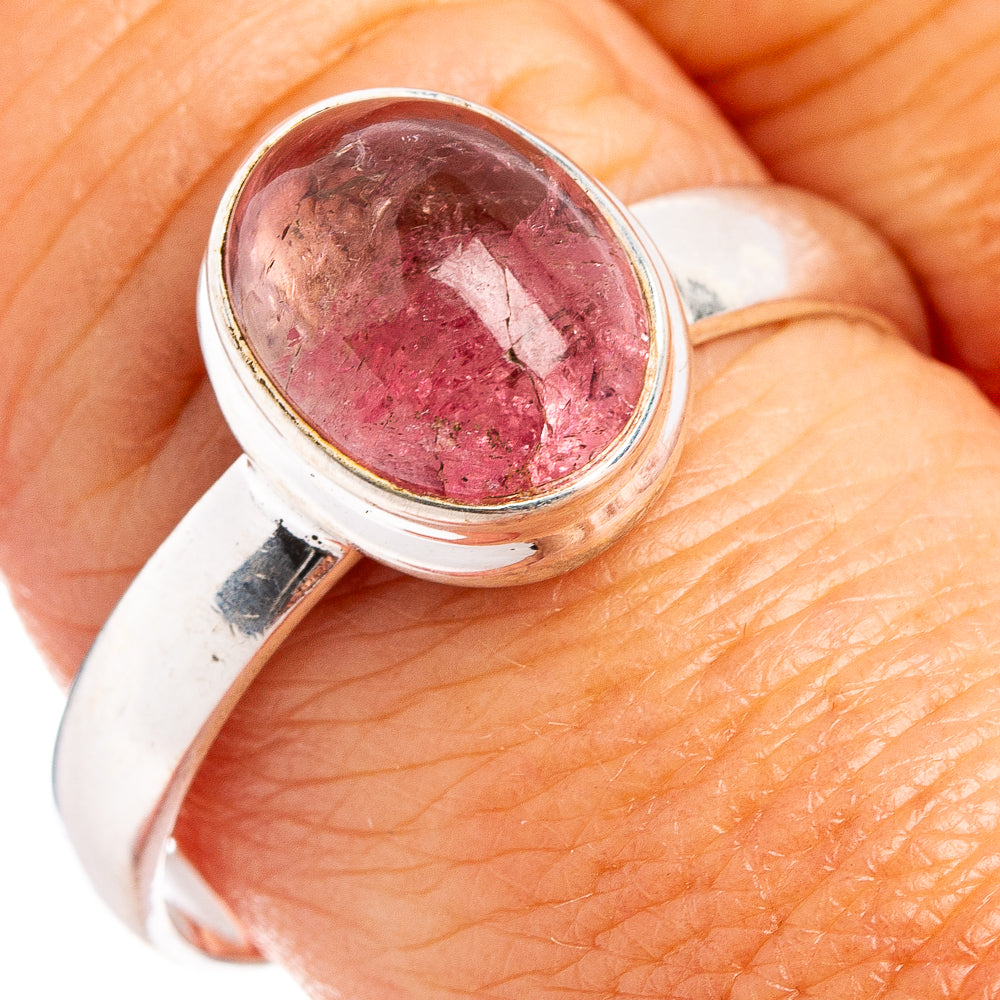 Rare Pink Tourmaline Ring Size 9.75 (.925 Sterling Silver)